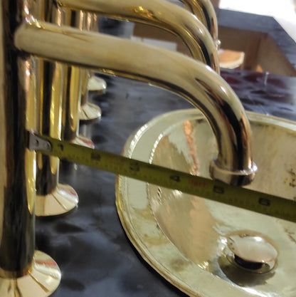 Artisan Unlacquered Brass Deck-Mount Faucet