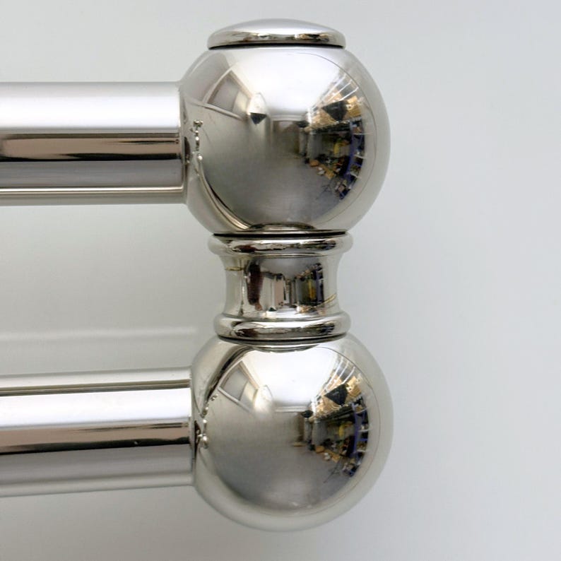 Polished Nickel Wall Mount Pot Filler Faucet