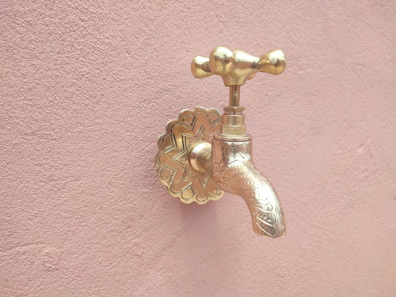 Antique Copper Wall-Mount Bridge Faucet
