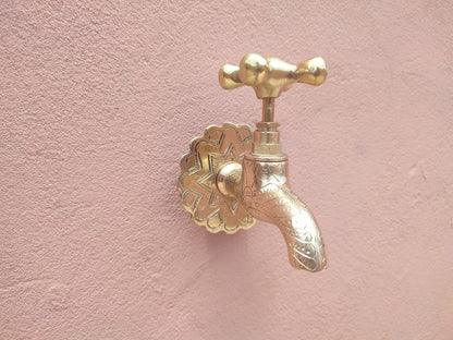 Antique Copper Wall-Mount Bridge Faucet