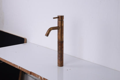 Antique Brass Tall Faucet – Single Hole