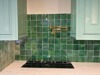 Solid Unlacquered Brass Wall Pot Filler Faucet