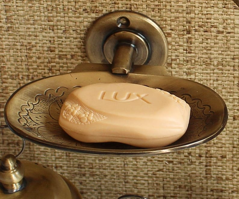 Handmade Solid Brass Bathroom Accessories Set – Moroccan Engraved Luxury Hardware Collection