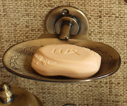 Handmade Solid Brass Bathroom Accessories Set – Moroccan Engraved Luxury Hardware Collection