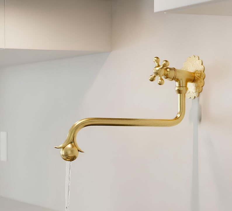 Moroccan Style Brass Wall Faucet