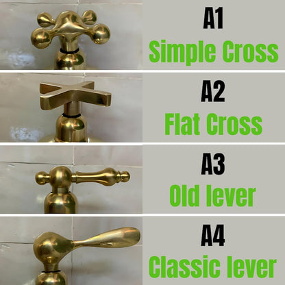 Unlacquered Brass Bridge Kitchen Faucet with Side Sprayer