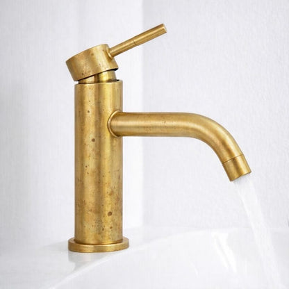Unlacquered Brass Single-Handle Faucet