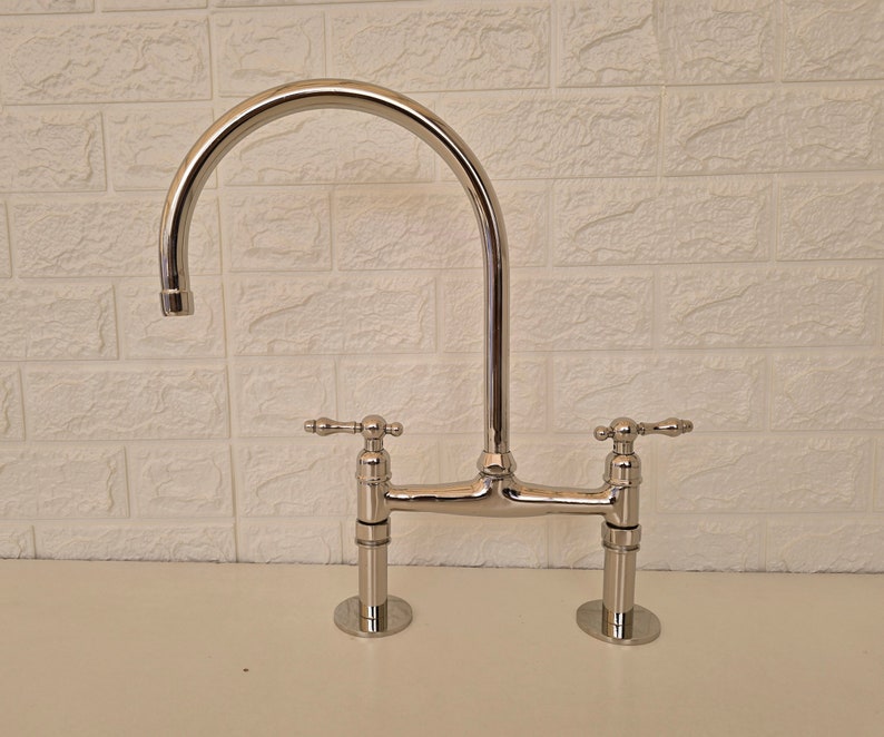 Polished Nickel Bridge Faucet