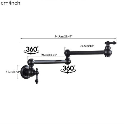 Matte Black Pot Filler Faucet