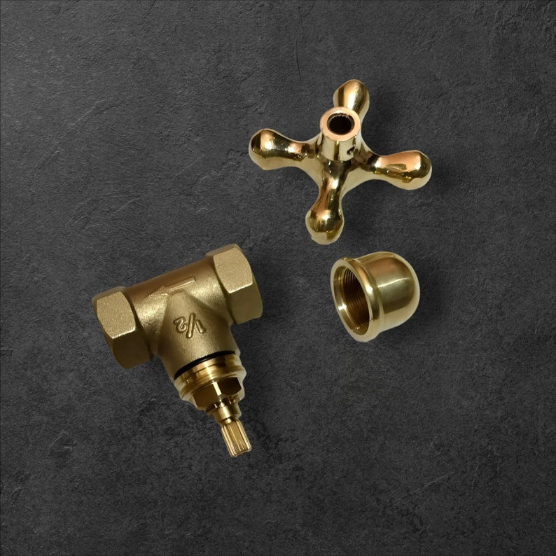 Vintage Cross Handle Stop Valve