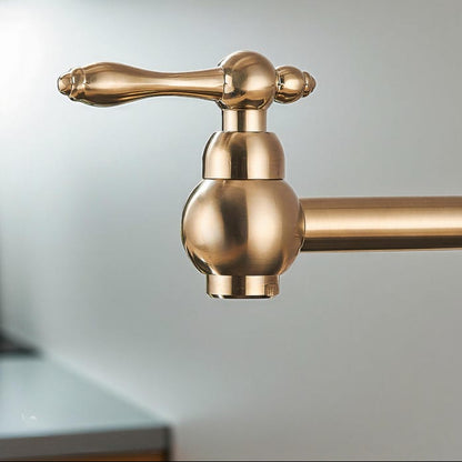 Brushed Gold Pot Filler Faucet