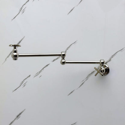 Title: Polished Nickel Wall Mount Pot Filler