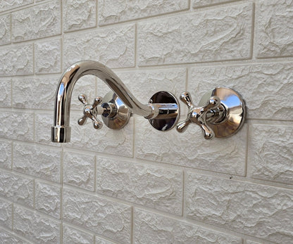 Vintage Double Handle Bathroom Tap