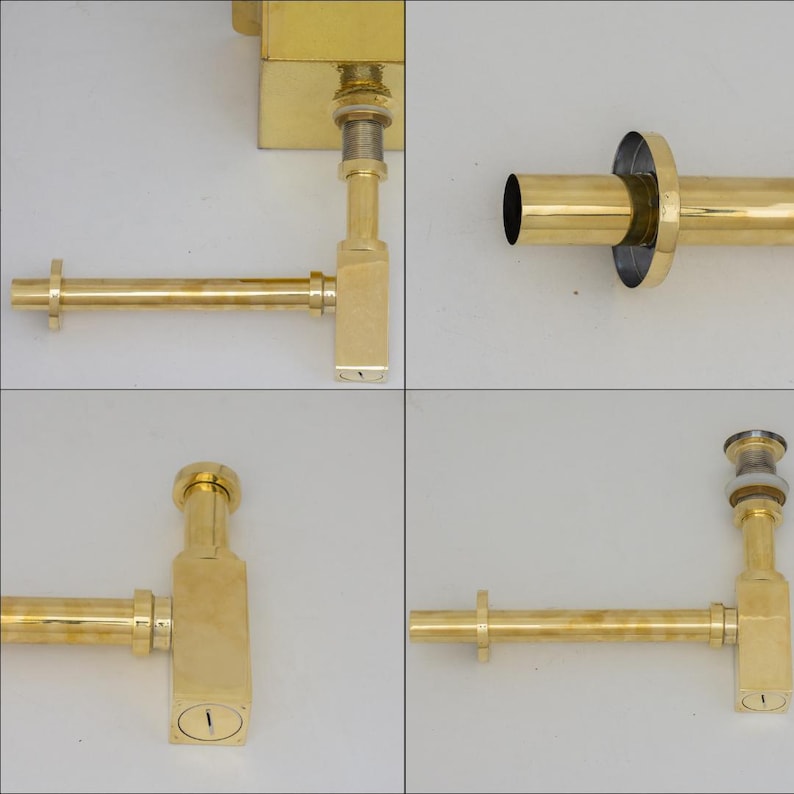 Tall Polished Brass Gooseneck Faucet with Cross Handles