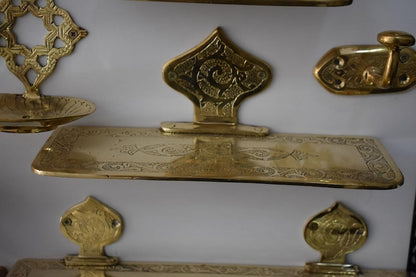 Handmade Solid Brass Soap Dish – Engraved Moroccan Wall-Mounted Bathroom Accessory