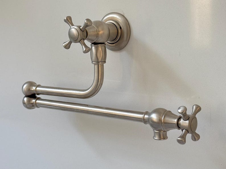 Brushed Nickel Wall Mount Pot Filler