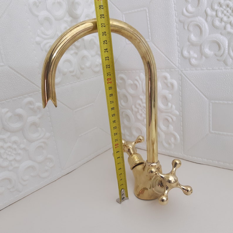 Vintage Solid Brass Bridge Faucet