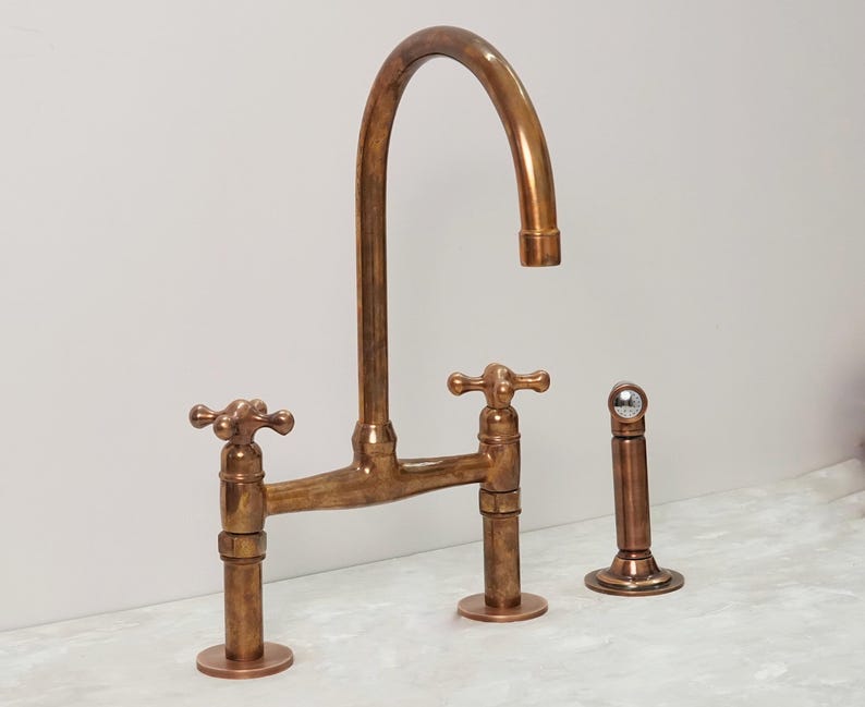 Antique Copper Bridge Faucet