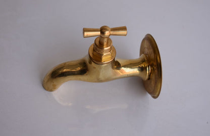 Polished Brass Wall Tap
