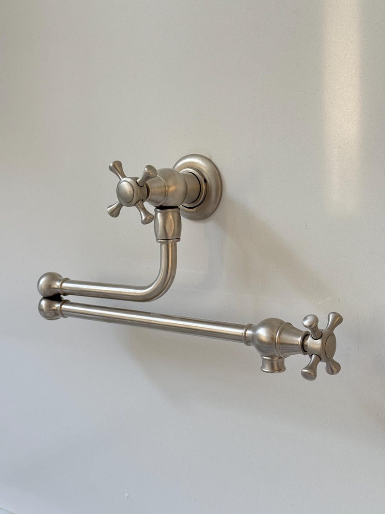 Brushed Nickel Wall Mount Pot Filler