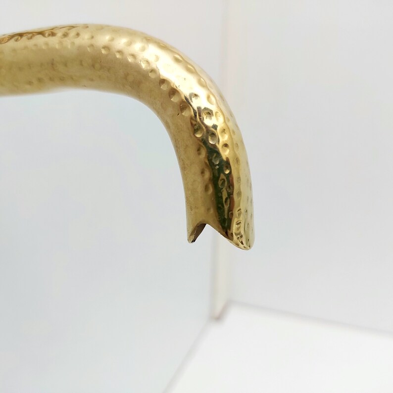Hammered Polished Brass Wall Tap with Cross Handle