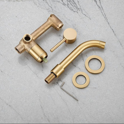 Artisanal Brass Wall-Mount Faucet Collection