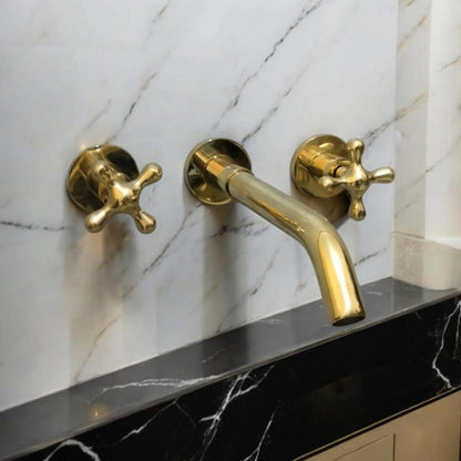 Polished Chrome Minimalist Wall-Mount Faucet