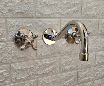 Vintage Double Handle Bathroom Tap