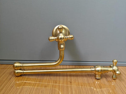 Unlacquered Brass Wall Mount Pot Filler