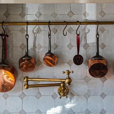 Unlacquered Brass Wall Mount Pot Filler