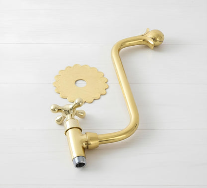 Moroccan Style Brass Wall Faucet