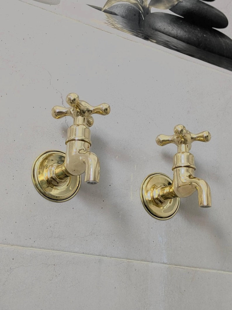 Polished Brass Wall Tap