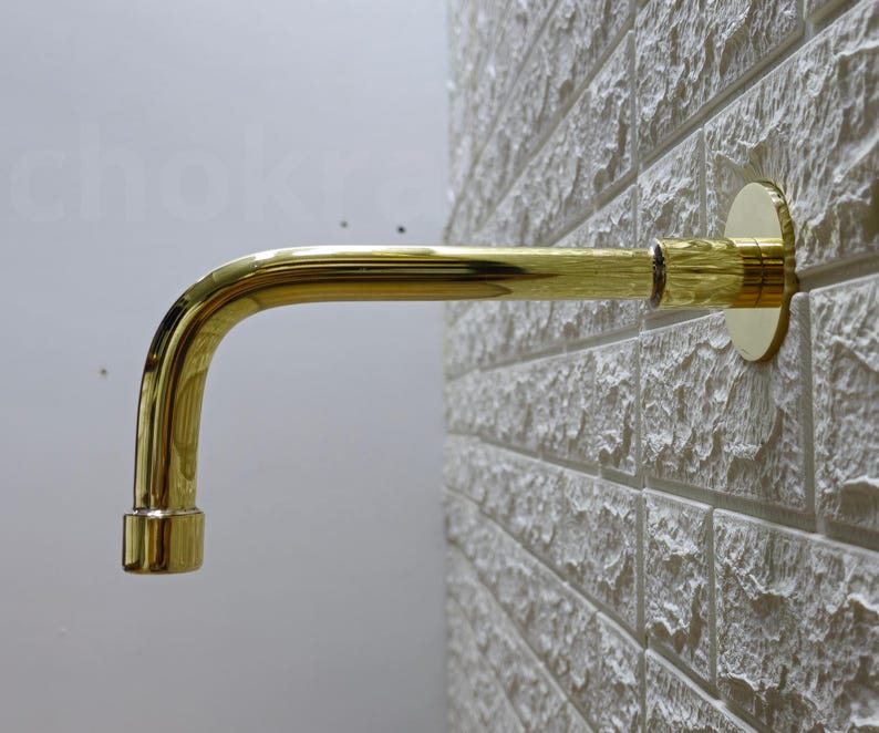 Solid Brass Wall-Mount Waterfall Spout