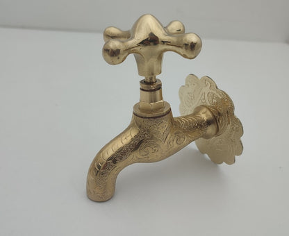 Moroccan Brass Wall Faucet