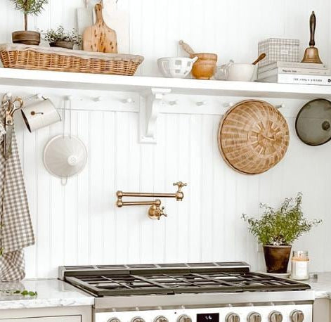 Unlacquered Brass Wall Mount Pot Filler