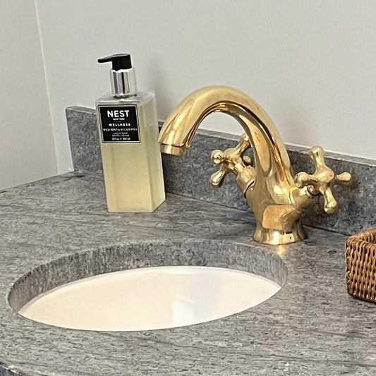 Polished Chrome Wall-Mount Bathroom Faucet