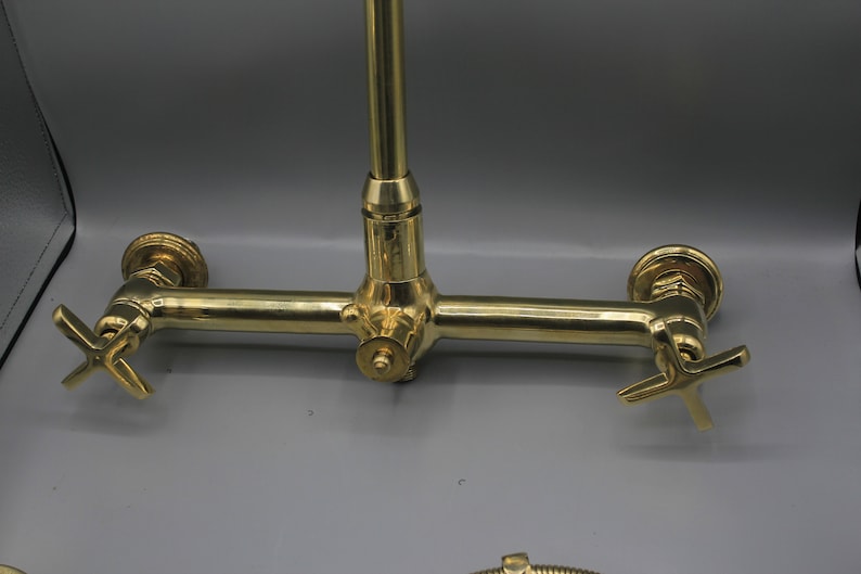 Brass Faucet with 12-Inch Pull-Out Sprayer