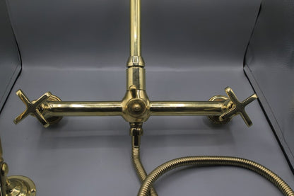 Brass Faucet with 12-Inch Pull-Out Sprayer