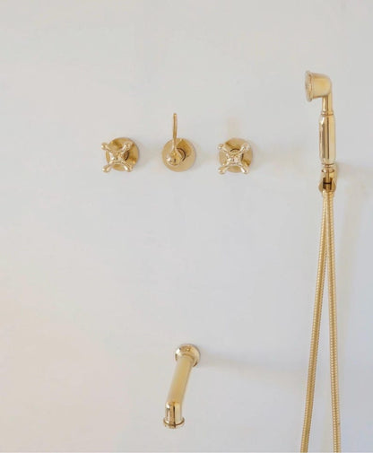 Solid Brass Concealed Shower Set