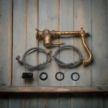 Unlacquered Bronze Bathroom Faucet
