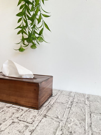 Handmade Copper Tissue Box Cover – Minimalist Metal Decorative Tissue Holder