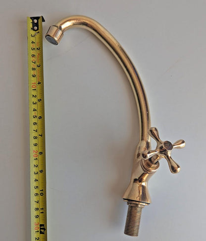 Classic Single Hole Bar Tap  Polished Brass Finish