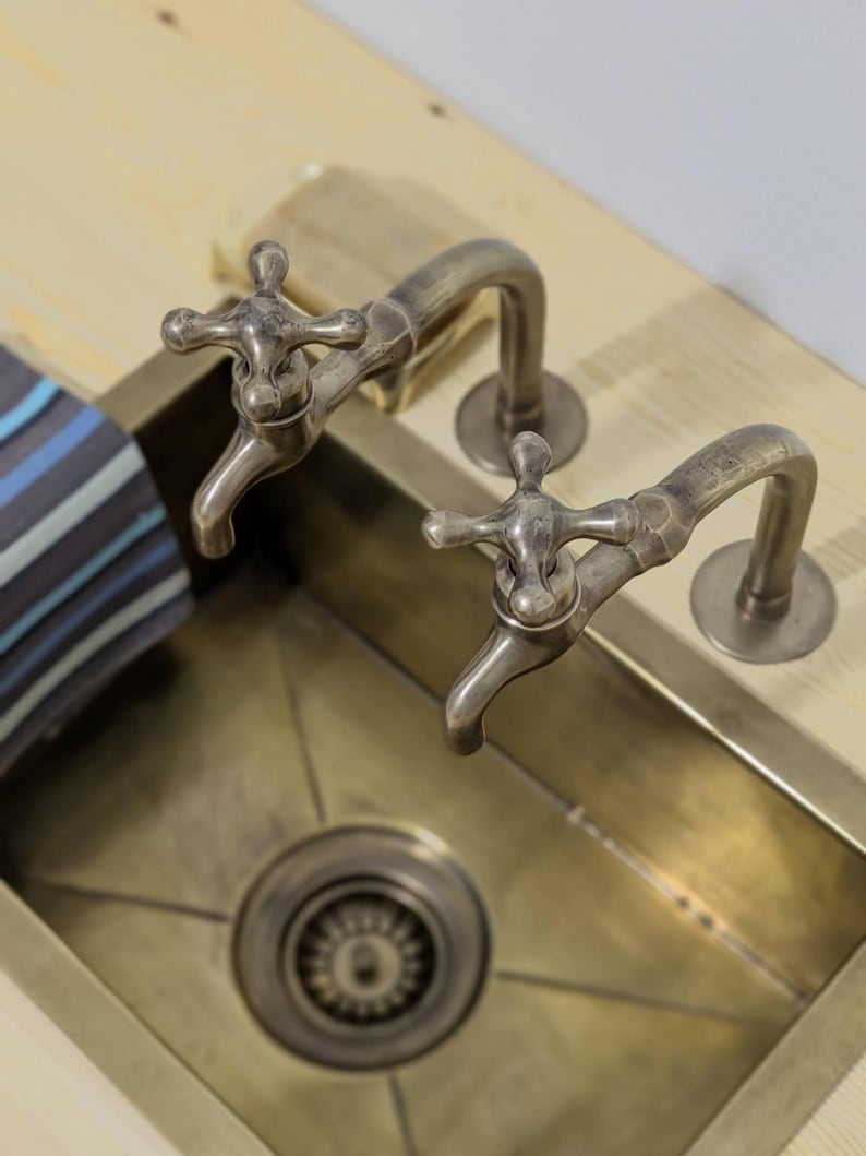 Copper Alchemy: Handcrafted Rustic Verdigris Arch Faucet