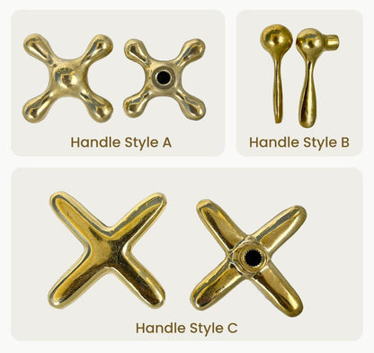 Classic Polished Brass Widespread Faucet with Cross Handles