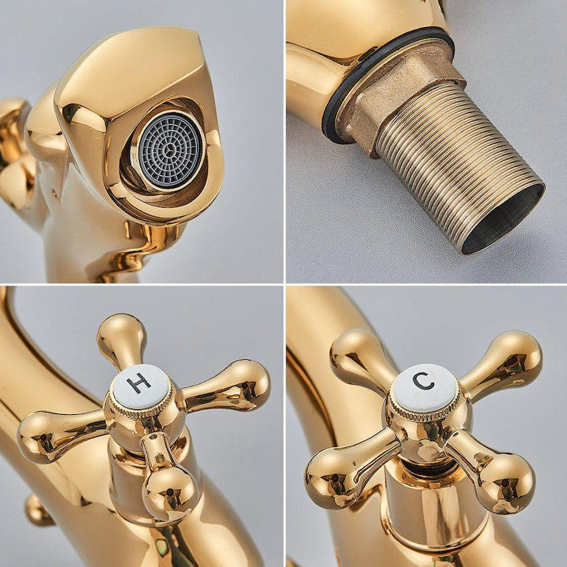 Handcrafted Antique Brass Mythical Faucet