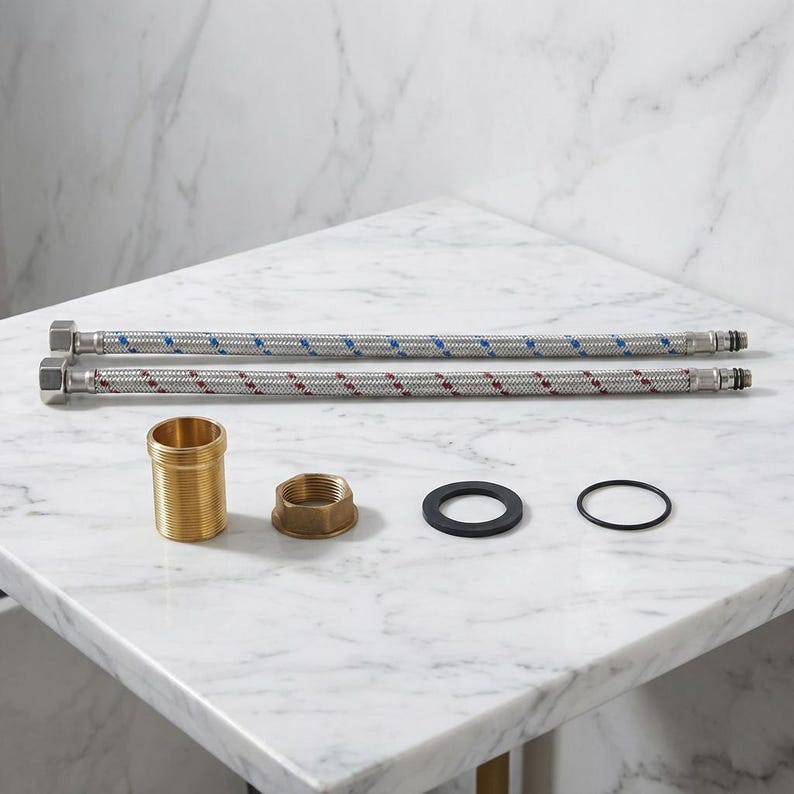 Modern Polished Gold Waterfall Vessel Faucet