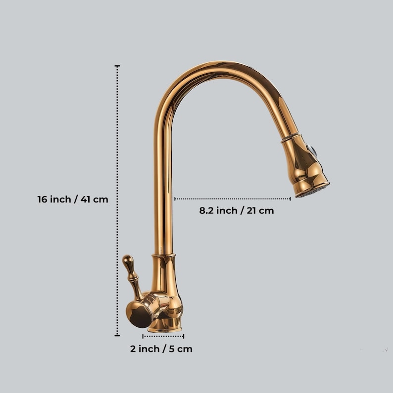 Modern Matte Black High Arc Pull-Down Kitchen Faucet
