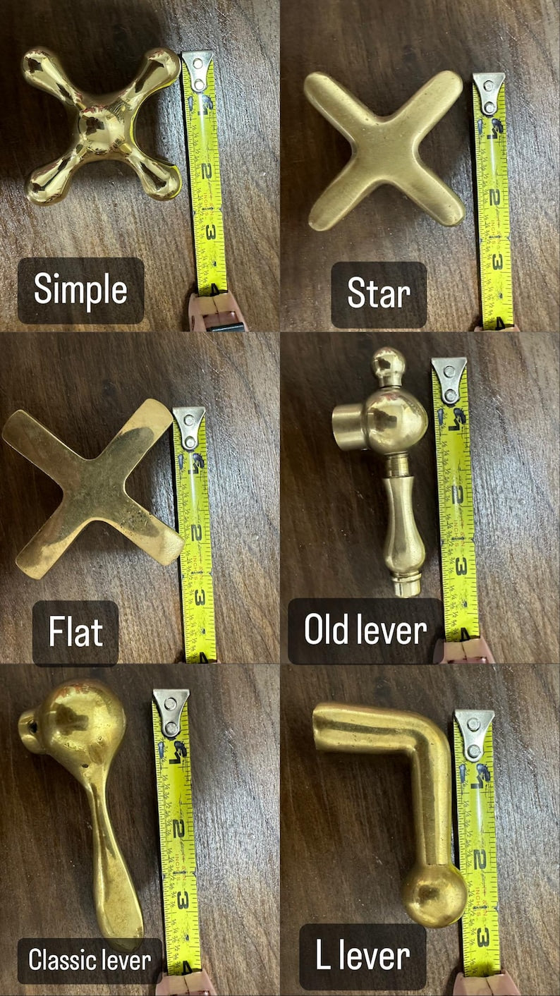 Handcrafted Polished Brass Gooseneck Faucet Set