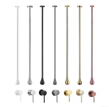 &nbsp;Ultra-Minimalist Ceiling-Mounted Brushed Gold Faucet