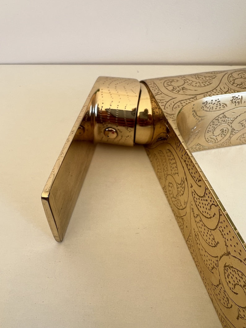 Hand-Engraved Tall Brass Mono Mixer